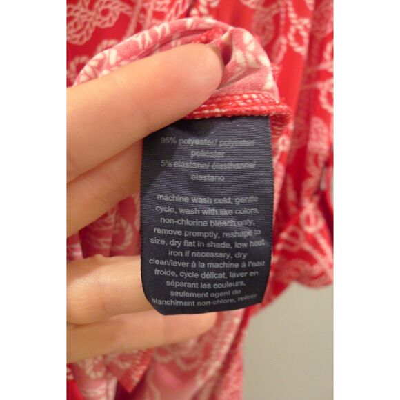Tommy Hilfiger Nautical Rope Print Romper - Red M - Picture 9 of 10
